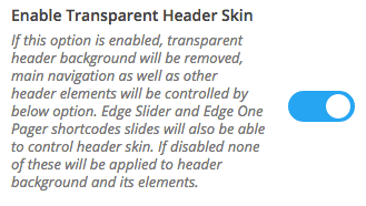 Transparent Header Skin