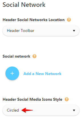 Configuring toolbar - Social Network Style