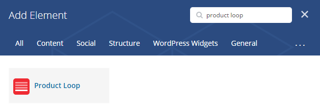 Displaying product posts - add element