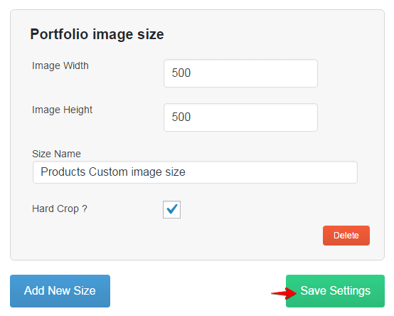 Products shortcode - custom image size