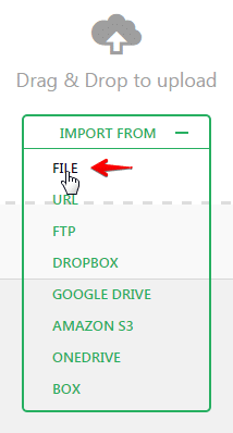 website migration - Import from file