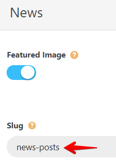 post types slug