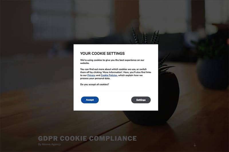 GDPR Compliant Website Cookies
