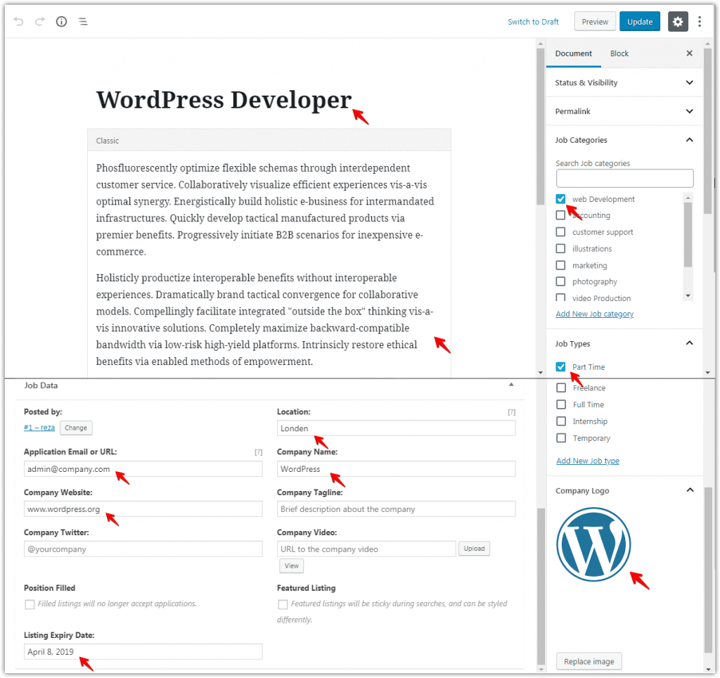 Create a Job Board in WordPress Screenshot 3