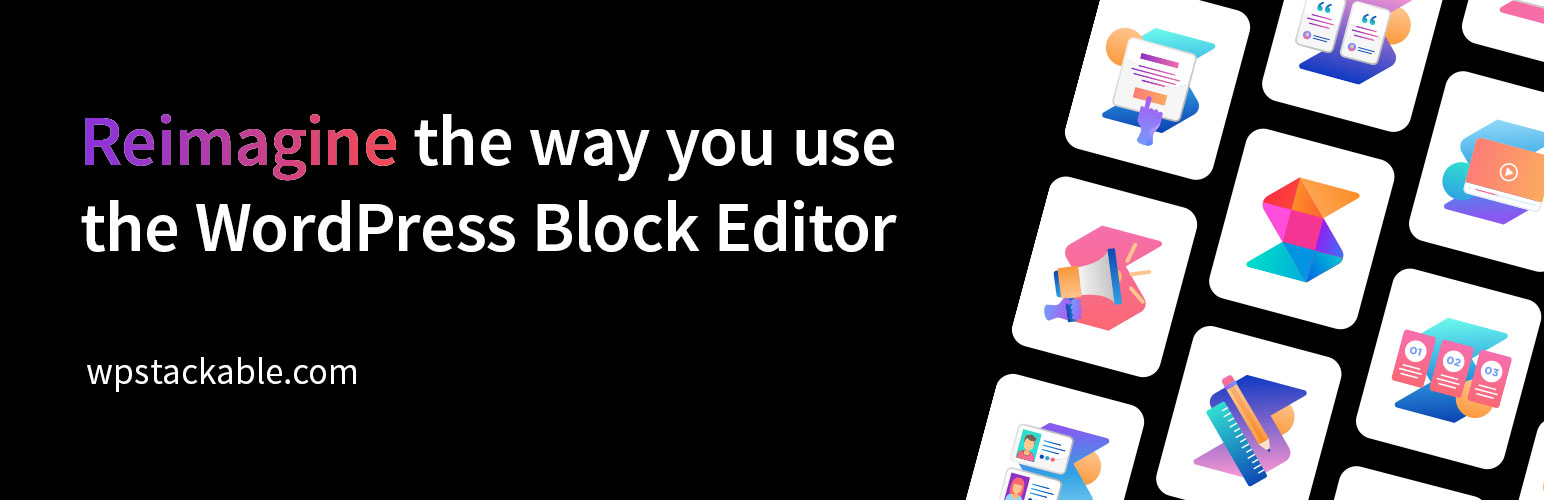 extend Gutenberg with free blocks - stackable