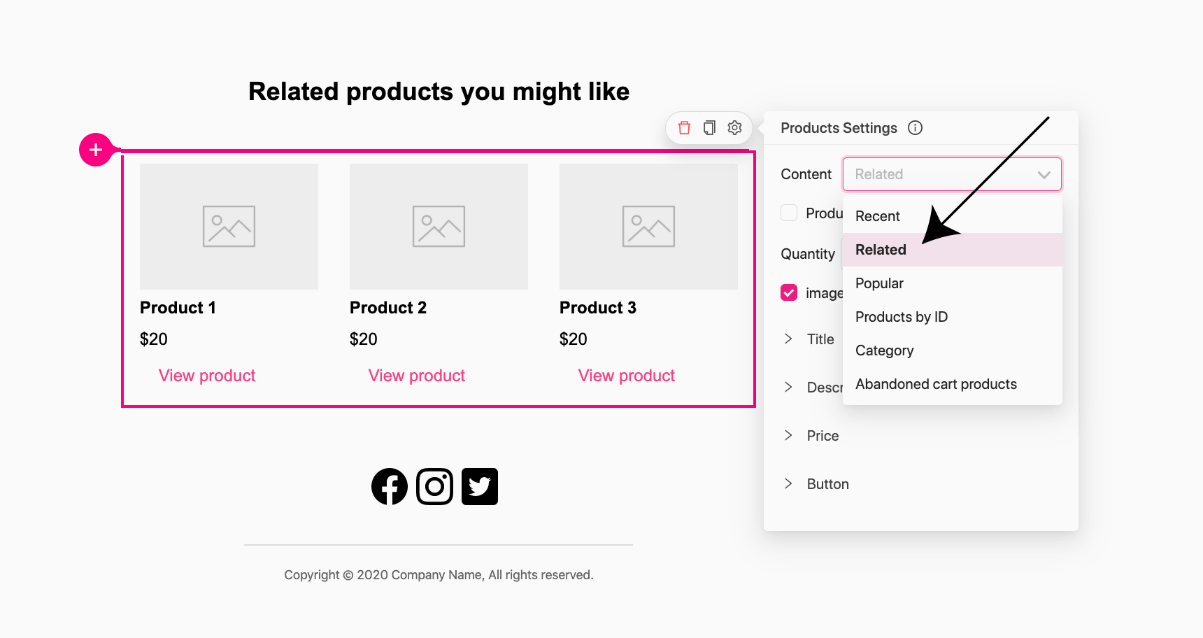away customers in WooCommerce - related products