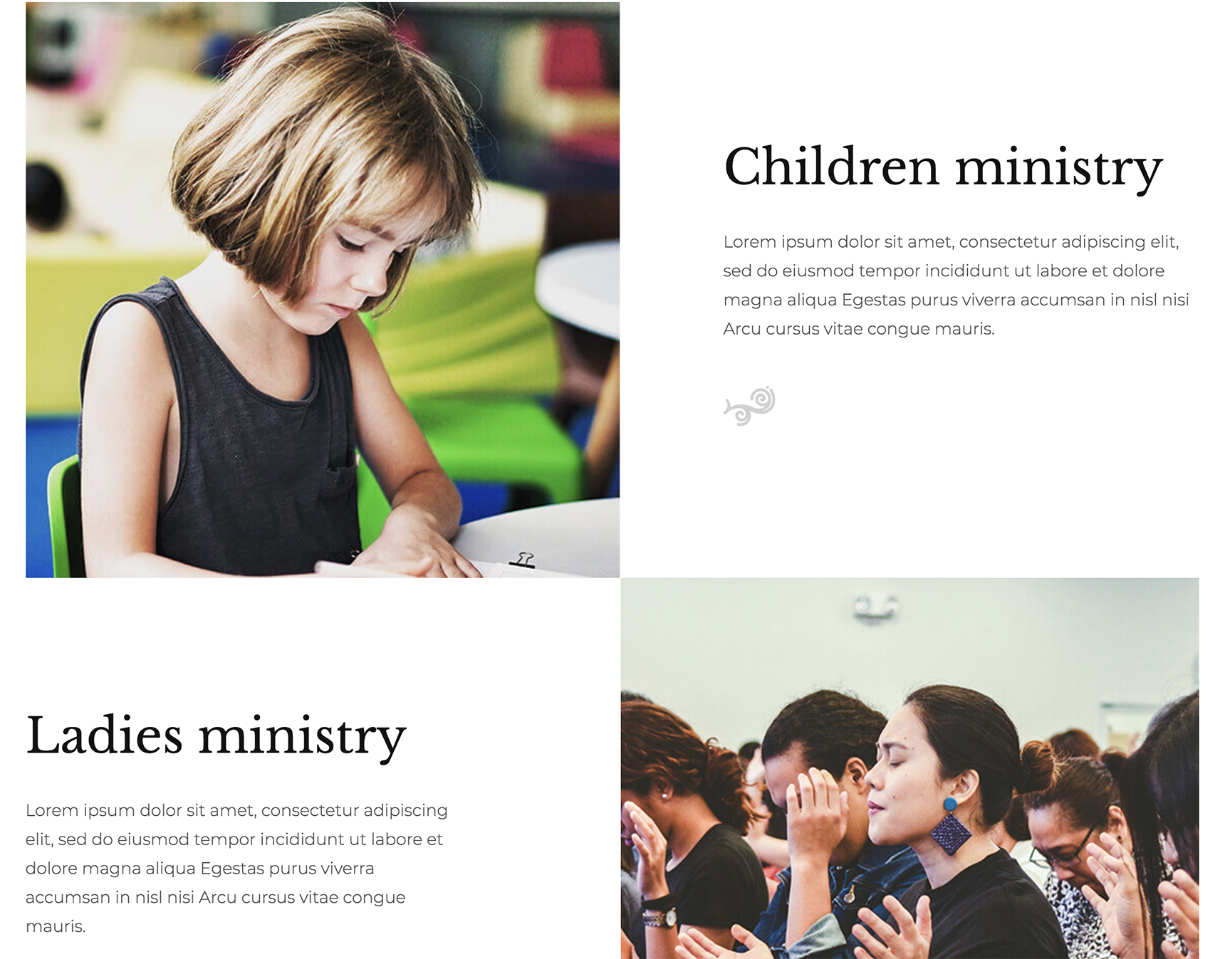 create a church website - ministry