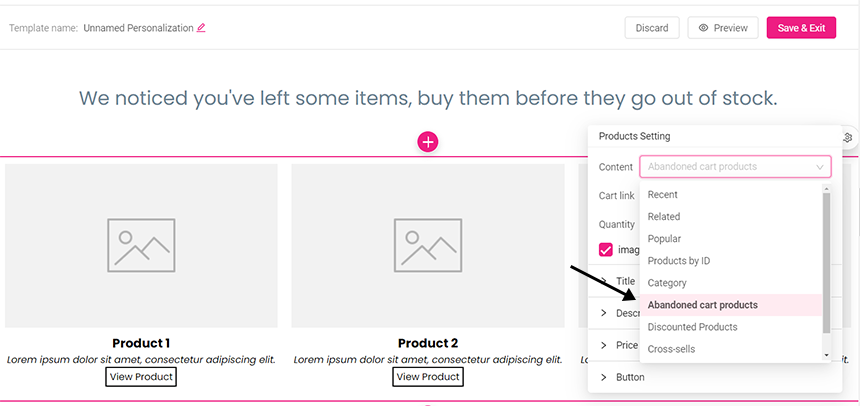 WooCommerce conversion rate - abandoned cart