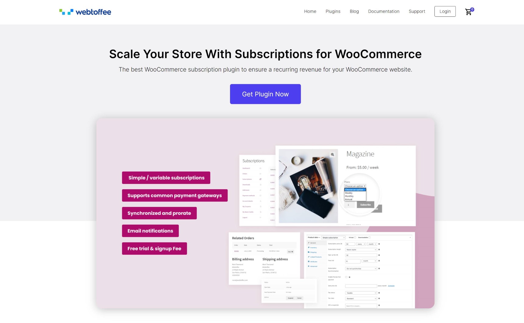 subscription store with WooCommerce - webtoffee